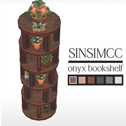 Onyx Bookshelf without Books (Many Custom Decoration Slots)