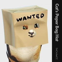 [SixCirclesCC]  Cat Hat - Paper Bag
