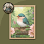 HQ Cute Bird Mini Painting One #1 Samtuse963