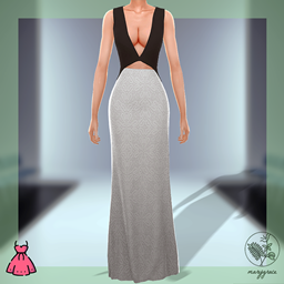 sims 4 elegant dresses Must-Have Two-Piece Sweater Dress | Casual to Elegant Rib-Knit Sweater and Skirt Set - Four Color Options main image 0