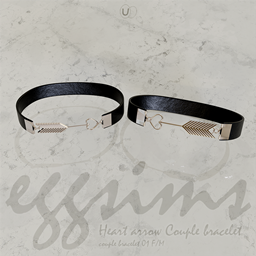 [EGGSIMS] Heart arrow Couple bracelet