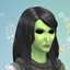 Halloween green witch  NO CC logo