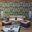 Wallpaper with wood v02 logo