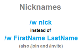 Nicknames
