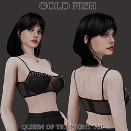 GoldFish Queen of the Night Top logo