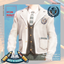 Boy's Contrast Trim Solid Blazer Jacket Winter School Uniform logo