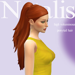 High voluminous ponytail hairⁿᵃᵗᵃˡⁱˢ project image