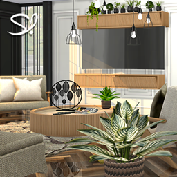 Phaedra Living -Room 🛋️📺🌿 - The Sims 4 Rooms / Lots - CurseForge