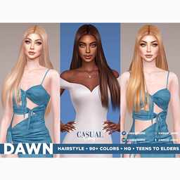 CasualSims - Dawn Hairstyle PACK (With braids) logo