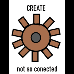 create not so conected logo