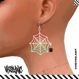 [VHSync] Halloween spider earrings project image