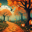 Loading screen Halloween origami 1 / Fond d’écran