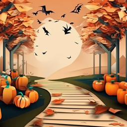 Loading screen Halloween origami 3 / Fond d’écran