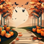 Loading screen Halloween origami 3 / Fond d’écran