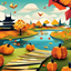 Loading screen Halloween origami 4 / Fond d’écran