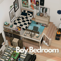 Boy bedroom with cc