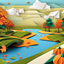 Loading screen Halloween origami 5 / Fond d’écran
