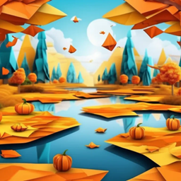 Loading screen Halloween origami 6 / Fond d’écran