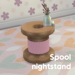 Spool nightstand logo