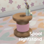 Spool nightstand logo