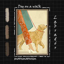 Dog on a walk collection "Labrador" logo