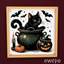 Witch's Familiar Halloween Art logo