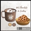 Hot chocolate with marshmallows & cookies logo