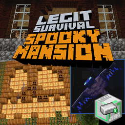 Legit Survival Spooky Mansion - Minecraft Bedrock Maps - CurseForge