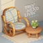 TINY NEKO LIVIN' Set | Rocking chair / Coffee table / Plant pot logo