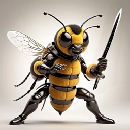 Bees with greatswords logo
