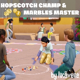 Hopscotch Champ & Marbles Master | Spanish Translation By RoshySims