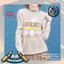 Girl's Letter Graphic University Longsleeves Sweater logo