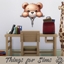 Wall Animal Zipper Sticker logo