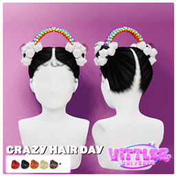 Crazy Hair Day Rainbow infant Toddler Child Hair