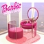 Barbie CC Sunshine Vanity Set by SNOOTYSIMS | Pink & Cute Themed / Mirror / Chair / Rug