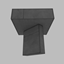 Heavy Brutalistic Concrete Side Table logo