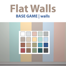 Download Flat Walls - BASE GAME WALL SET - The Sims 4 Mods - CurseForge