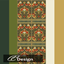 Rectangles with country house floral patterns logo