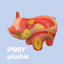 Piggy plushie logo