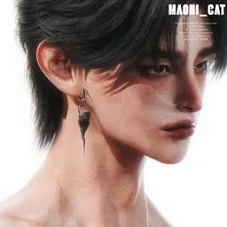 [Maoni_cat]Earrings No.4 Meteorite fragments
