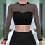 LACE CROP TOP #64 logo