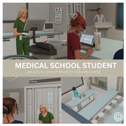 📢📰 Medical Student Career [Active Career] 🩺🎓 by ellesimsworld — Spanish Translation ES ✨