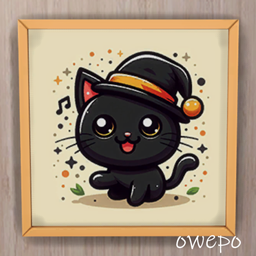 Spooky Kitty Wall Art logo