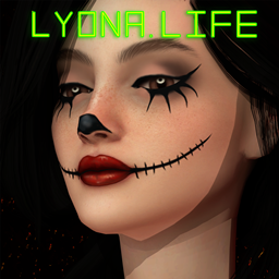 Halloween makeup "Stitched Charm" logo