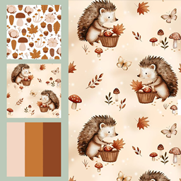 set autumn in the forest 02