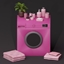 Pink Themed Washing Machine logo