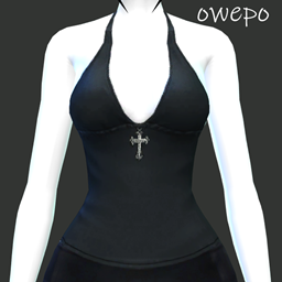 Gothic Cross Halter Top logo