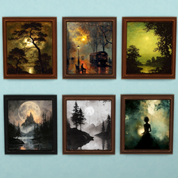 Dark mood painting - Focusing aura decor - Gothic and Dark Academy style project image