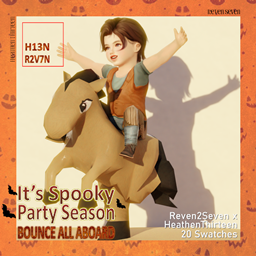 Toddler's Baby Cowboy Horse Rider Inflatable Costume - The Sims 4 ...