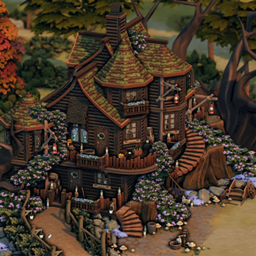 Fairy With Cottage logo